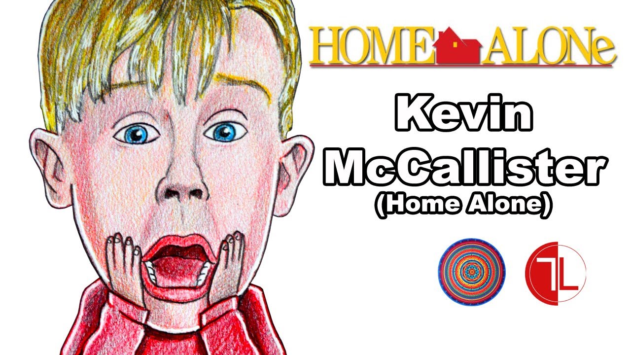 Kevin McCallister Caricature (Home Alone) - Speed Drawing - YouTube