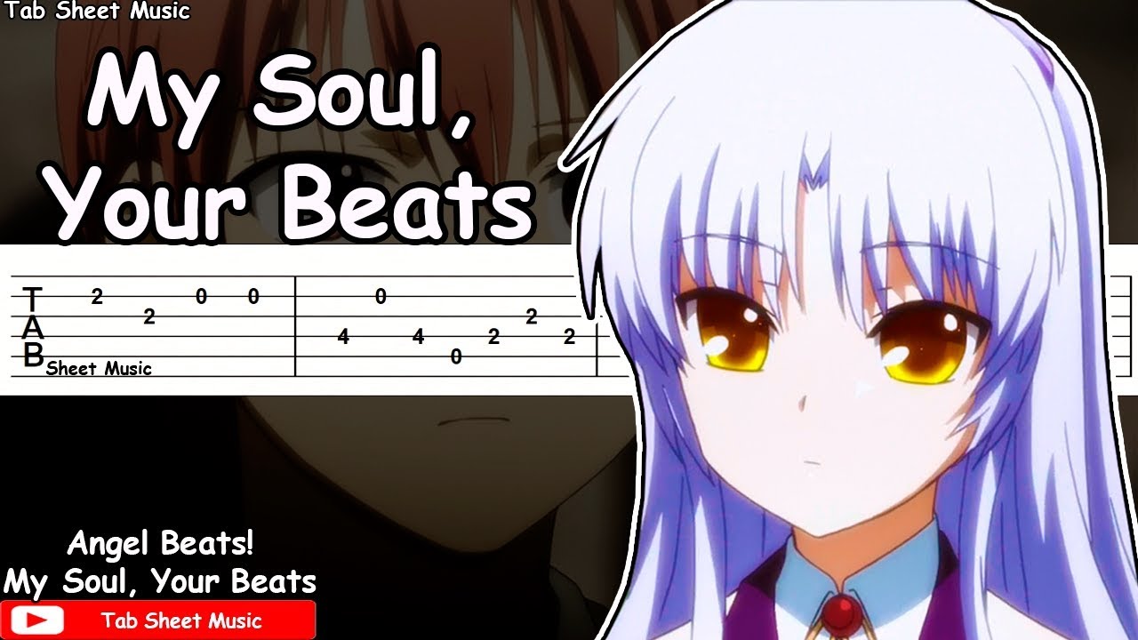 Angel Beats Op My Soul Your Beats Guitar Tutorial Youtube