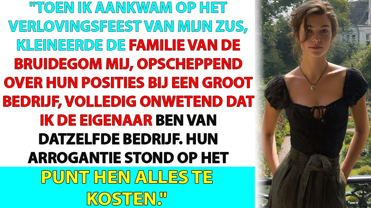 Op het verlovingsfeest van mijn zus rukte Beatrix van der Linde de gouden speld van mijn overleden moeder uit mijn haar en gooide hem in een glas champagne. "Teken deze afstandsverklaring en zoek...