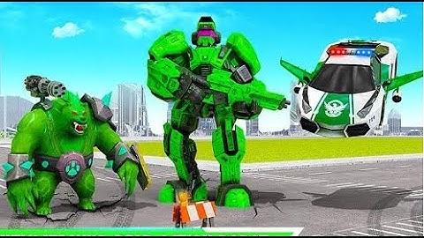 Bear Robot Car Transform Part-2 | Flying Car Robot War Android GamePlay | By Game Crazy