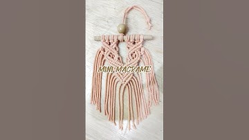 DIY MINI MACRAME #short #shorts #shortvideo #shortsvideo #shortsfeed #diy #macrame