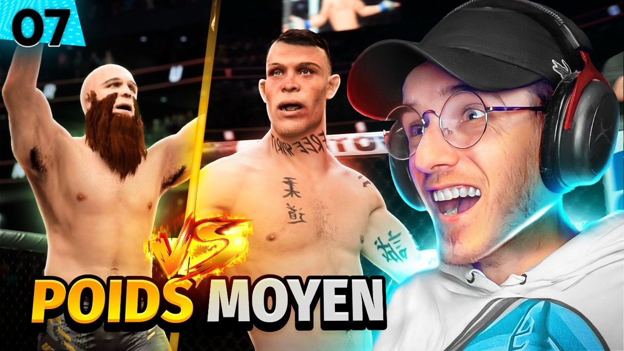 On DÉBARQUE en POIDS MOYEN, et on se FAIT un NOUVEAU RIVAL ! (UFC5 - Carrière Junior #7)