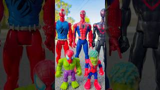 Hulk & Spiderman Swap Head #shorts