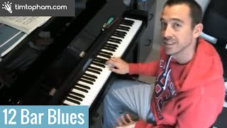Miniatura de "12 Bar Blues Piano Teaching Tutorial"
