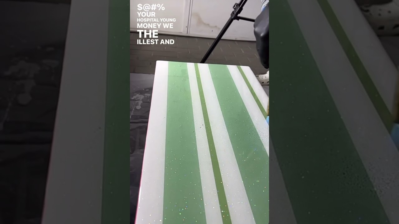 How to use a torch on epoxy in slow motion.