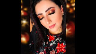 how to create a fall makeup look with one pallet ازاي تعملي ميك اب للخريف من باليت واحده