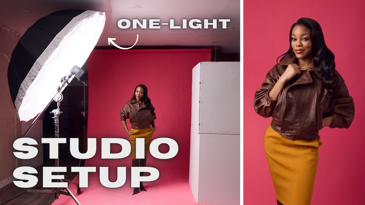 Simple One-Light Studio Setup | Flashpoint Strobes with Samuel Bouret