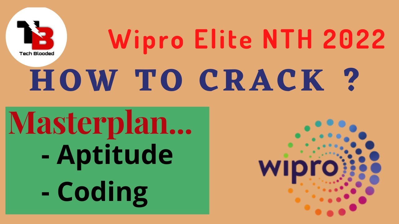 Masterplan To Crack Wipro Elite NTH 2022 | Aptitude | Coding Problems ...