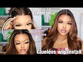 HOW TO: WEAR YOUR GLUELESS WIG LIKE A PRO | CUTTING THE LACE AND EASY WIG APPLICATION Ft Myfirstwig