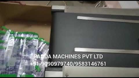 Batch Coding Machine for Cut Pouch with Stacker Conveyor