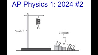 AP Physics 1 2024 FRQ Problem 2 (Spring Constant Lab)