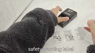 China supplier JOJO provides multi-layer folding safety warning labels.
