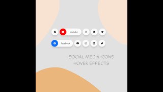 Social Media Icon with Cool Hover Effects using HTML & CSS