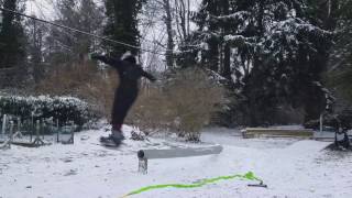 SNOW DAY | BACKYARD RAIL SESH