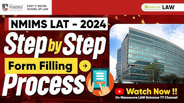 NMIMS LAT 2024 - Step By Step Form Filling Process | Latest Update