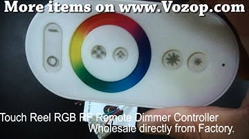DC 12V 24V Touch Reel 216W RGB RF Remote Dimmer Controller