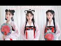 traditional chinese inspired hairstyles for hanfu! 🐇🤍🌙 chinese princess looks 🌸💖💗