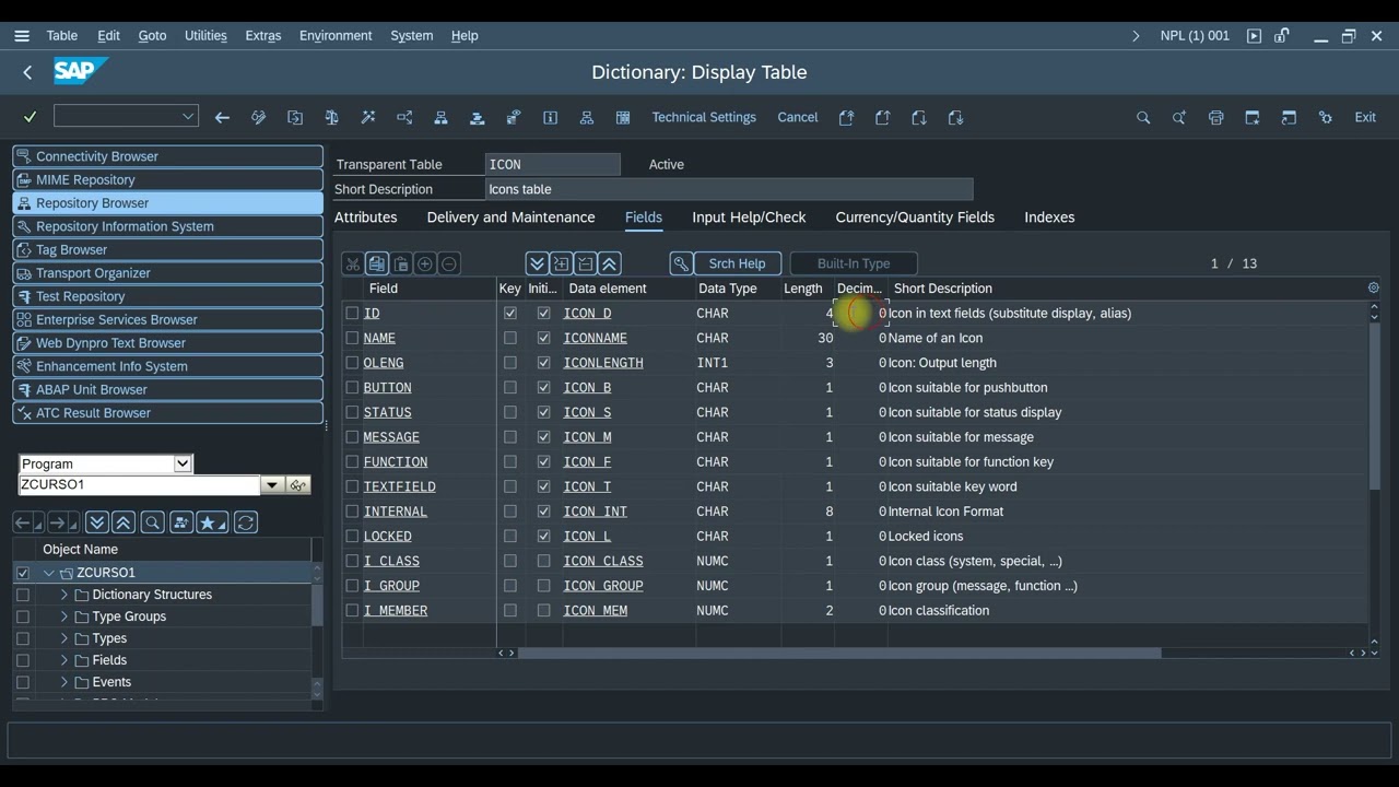 ABAP - Como inserir ícone no ALV OO (GRID)