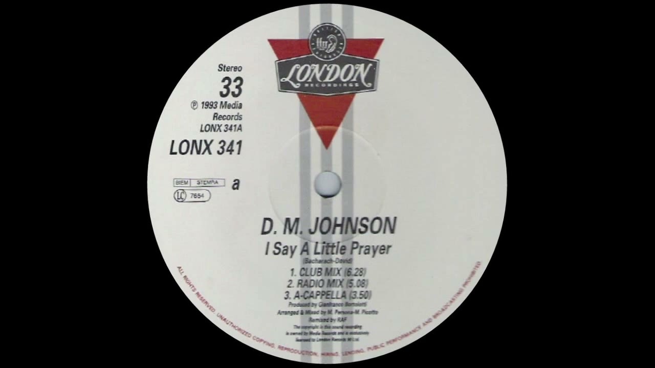 D. M. Johnson - I Say A Little Prayer (Club Mix) 1993