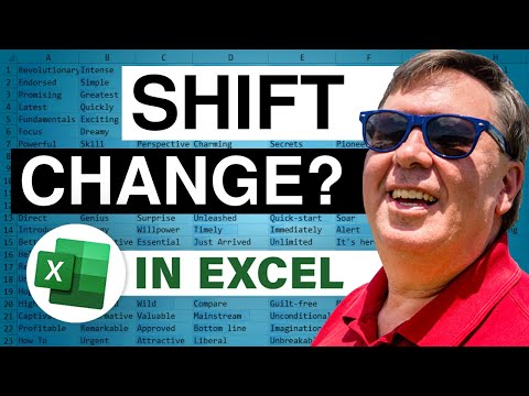 Excel - Shift Change?: Episode 1452