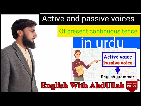 Active And Passive Voices Of Present Continuous Tense In Urdu Easy Way To Learn 