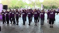 Flash Mob Home Instead Senior Care Fort Wayne - 2013 Walk to End Alzheimer's 