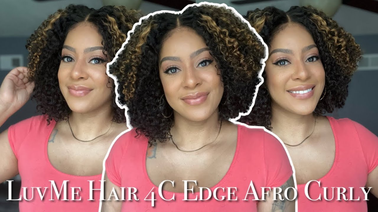 LuvMe Hair 4C Edges Highlight Afro Curly Unit Natural Edges And