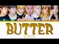 BTS 방탄소년단 Butter Lyrics Color Coded Lyrics mp3