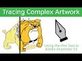 Adobe Illustrator CC Tutorial - Tracing with the Pen Tool