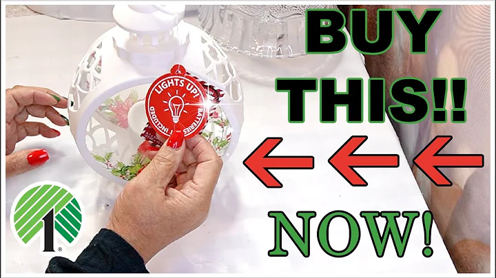 Buy this Dollar Tree Lantern for a Stunning Winter Idea!!