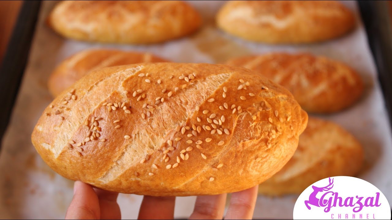 Ghazal Channel | خبز بريتزل الماني مقرمش او الخبز المسلوق الرطب