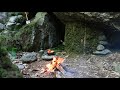 Cavecraft! Build a Bushcraft Under the Big Stone in Jungle - Bushcraft & Nature Vlog