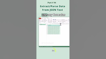 Extract data From JSON text in Power Query Part 94 #dataextractor #excel #powerqueryeditor