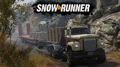 SNOWRUNNER  - Mountain Bridge Task in Black River