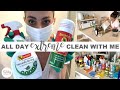 ALL DAY EXTREME CLEANING - WHOLE HOUSE SPEED CLEANING MOTIVATION || THE SUNDAY STYLIST