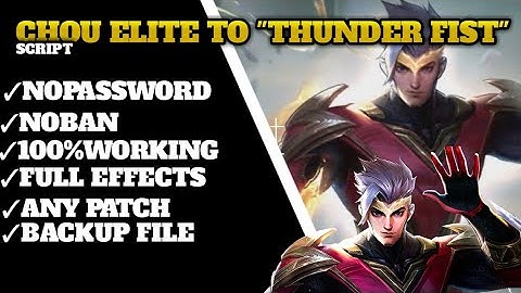 CHOU ELITE TO THUNDERFIST | MLBB
