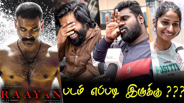 Raayan Public Review | Raayan Review | Raayan Movie Review | RaayanTamilCinemaReview | Dhanush