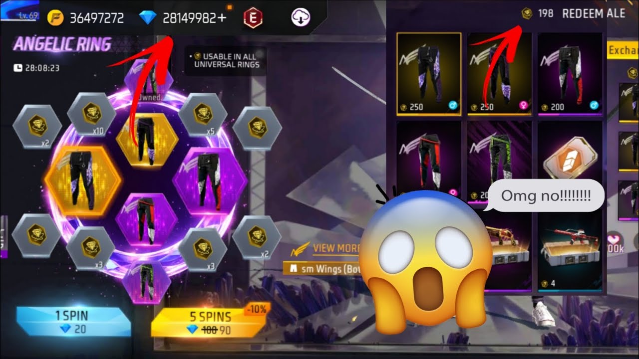 Angelic Pents In Free Fire 😱 || AAJ TO LUTA GAYA 😭