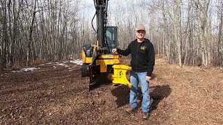 TMK Tree Shear collector and delimber instructional video on excavator by Swift Fox Industries