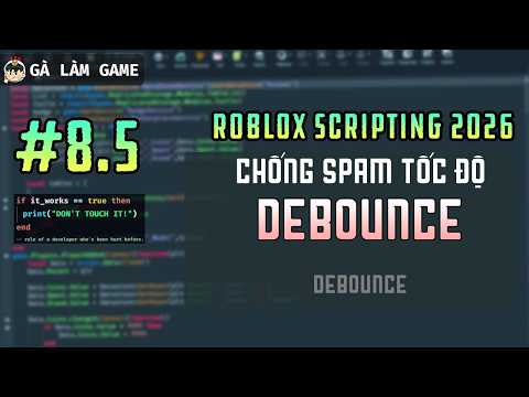 Roblox Scripting #8.5 | Using DEBOUNCE for Spam Cooldown Reduction!