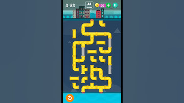 Smart puzzles pipes extra level 53 #how to solve pipes level 3-53