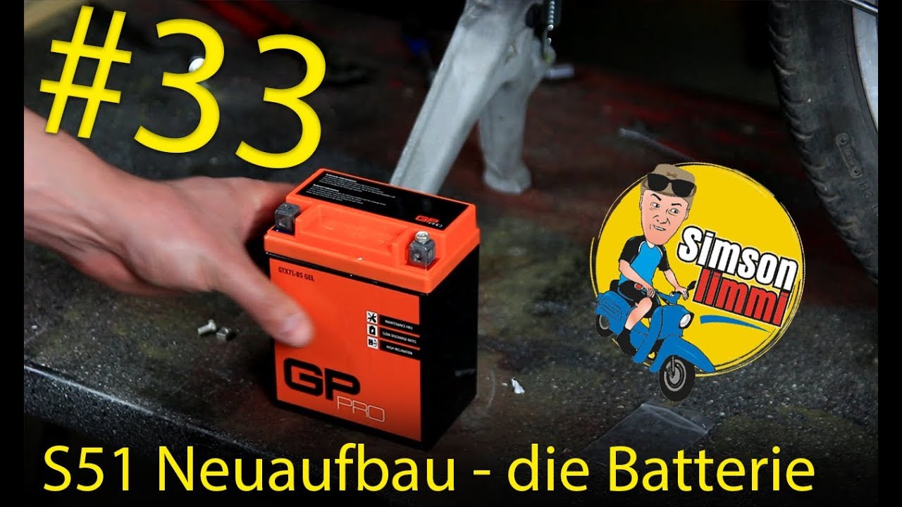 Simson S51 Neuaufbau Teil 33 - die Batterie