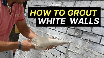How to Grout your Brick Walls White
