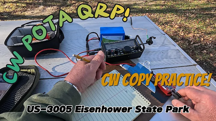 POTA CW Adventure: Parks on the Air QRP Activation at US-3005 Eisenhower State Park