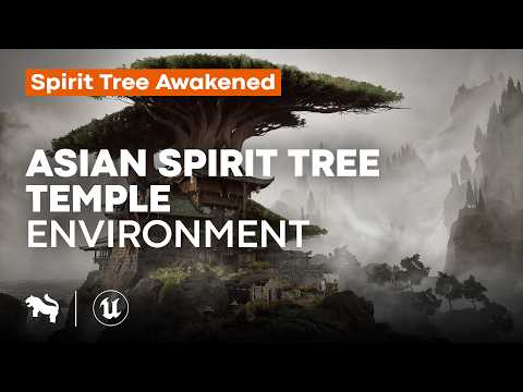 Asian Spirit Tree Temple Environment | Showcase | Unreal Engine | Game-Ready Assets