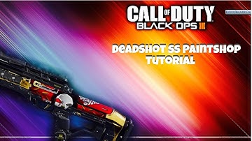 Deadshot SS Emblem tutorial black ops 3 paintshop tutorial suicide squad