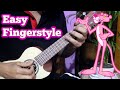 The Pink Panther CARTOON Theme - Ukulele Fingerstyle Lesson for Beginners