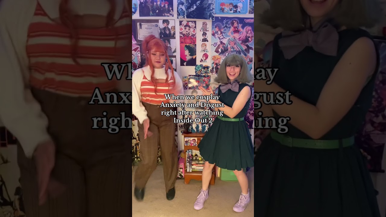 Anxiety: @Melodic.cosplay 100% closet cosplay #anxietycosplay #insideoutcosplay #disgustcosplay