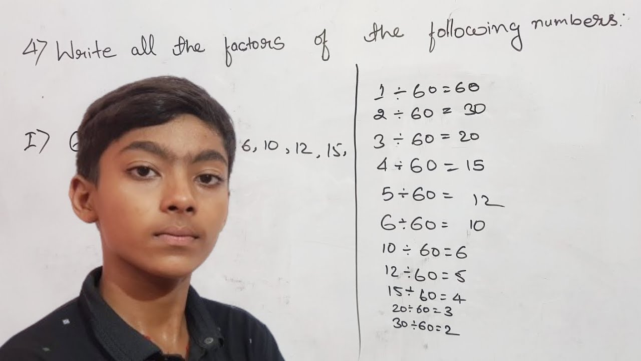 write all the factor of the following numbers || फैक्टर कैसे बनाये ...