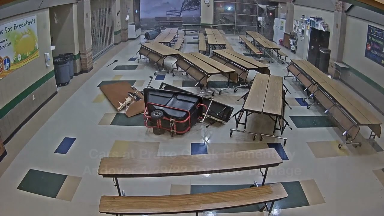 Andover Tornado at Prairie Creek Elementary   HD 1080p